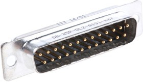 121073-2202 D, Original D 25 Way Through Hole D-sub Connector Plug 121073-2202 D, Original D 25 Way Through Hole D-sub Connector Plug