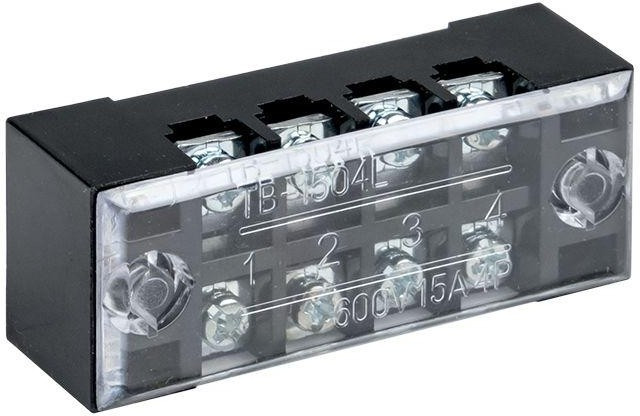 Терминал клеммный TB-1504 до 1.5мм2 15A 4 клеммные пары