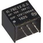 R-78E12-0.5, DC/DC преобразователь, вход 15-28В, выход 12В/500мА