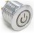 AV1610P712R04, Illuminated Push Button Switch, Momentary, Panel Mount, 16mm Cutout, SPST, Blue LED, 36V dc, IP67