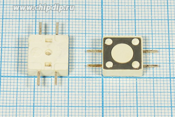 Тактовая кнопка, 12x12x 4.3, алгоритм работы NO, контакты 4P, ПКН-125