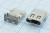 Разъем USB розетка, тип C 3.1, контакты на плату, USB3.1TYPE-C 24PF-021