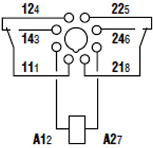 32.21.7.005.2300, Универсальное реле, серия 32, силовое, SPST-NO, 5В DC, 6А