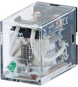 LY4D24DC, Industrial Relay LY 4CO DC 24V 10A Plug-In Terminal