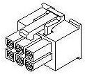 45559-0002, Headers &amp; Wire Housings 6CKT RECPT HSG