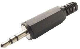 SP-2501, 2.5 mm, Stereo, Hexagonal Cover, Strain Relief, Audio Plug Connector