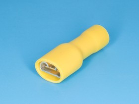 TAI-5.5FI, Клемма ножевая 6,3мм, гнездо на провод 4,0-6.0мм, полностью изолированная, кратно 100шт.