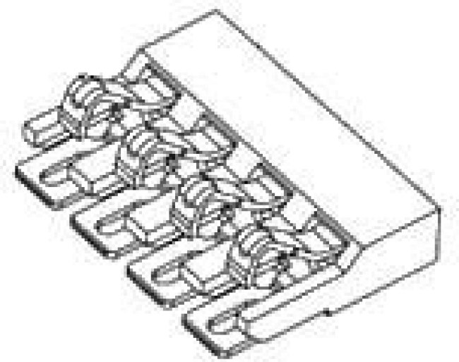 47286-1001, Battery Contacts 2.0MM PITCH 4 CKT BA 4 CKT BATTERY CONN.