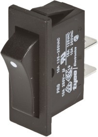 1634202-2, SPST, On-Off Rocker Switch Panel Mount