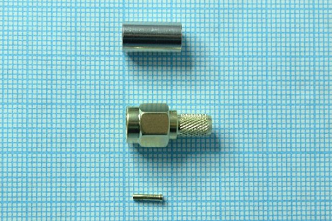 Штекер reversSMA, на кабель RG 58, под обжим, позолоченный, обратной полярности; №9804 Z шт reversSMA\RG58\обж\ позолоченный\обрат полярност Штекер reversSMA, на кабель RG 58, под обжим, позолоченный, обратной полярности; №9804 Z шт reversSMA\RG58\обж\ позолоченный\обрат полярност