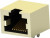 1734795-1, Модульный разъем, RJ45 Jack, 1 x 1 (Порт), 8P8C, Cat3, Монтаж в Сквозное Отверстие