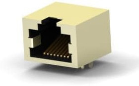 1734795-1, Модульный разъем, RJ45 Jack, 1 x 1 (Порт), 8P8C, Cat3, Монтаж в Сквозное Отверстие