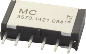 MC3570-1421-054, Герконовое реле, DPDT-NO, 5 В DC, Сквозное Отверстие, 375 Ом, 500 мА MC3570-1421-054, Герконовое реле, DPDT-NO, 5 В DC, Сквозное Отверстие, 375 Ом, 500 мА