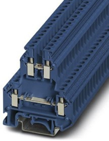2774091, UKK 5 BU Series Blue DIN Rail Terminal Block, Double-Level, Screw Termination 2774091, UKK 5 BU Series Blue DIN Rail Terminal Block, Double-Level, Screw Termination