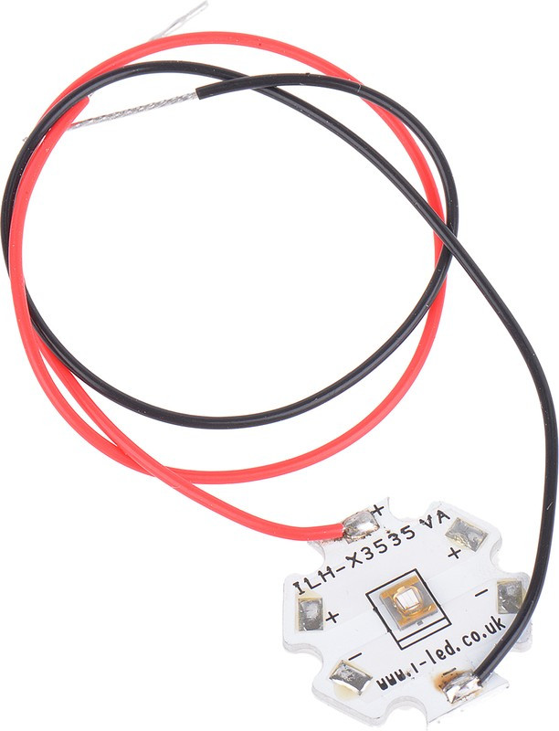 ILH-XO01-S410- SC211-WIR200., ILH-XO01-S410- SC211-WIR200. , N3535 1 Powerstar Series UV LED, 420nm 400mW 125 °, 4-Pin ILH-XO01-S410- SC211-WIR200., ILH-XO01-S410- SC211-WIR200. , N3535 1 Powerstar Series UV LED, 420nm 400mW 125 °, 4-Pin