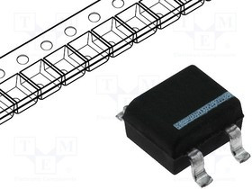 MB1S-LGE, Диодный мост: однофазный, 100В, If: 0,5А, Ifsm: 35А, MBS, SMT