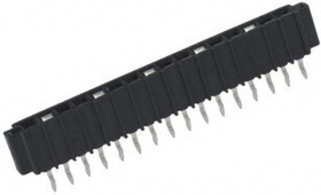 6-520315-6, CONN, FFC/FPC, 16POS, 1ROW, 2.54MM, THT