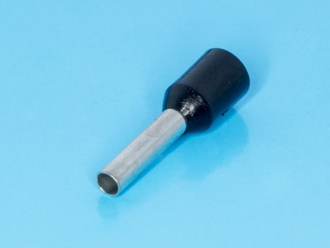 KLS8-01108-E1508 black (TIC-1.5-8) черный (LT15008), Наконечник 8мм для обжима многожильного кабеля 1,5мм изолированный