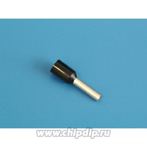 KLS8-01108-E1508 black (TIC-1.5-8) черный (LT15008), Наконечник 8мм для обжима многожильного кабеля 1,5мм изолированный