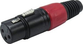 RND 205-00880, XLR Connector, Socket, Straight, Cable Mount, 3 Poles