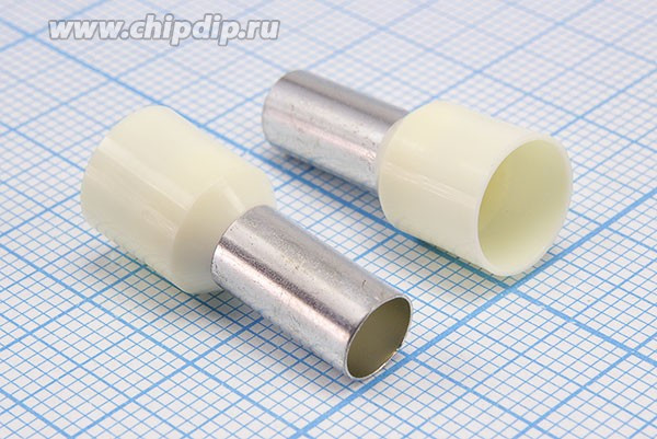 Наконечник кабельный 6,8x12, 6,2, S16,0, обжимной, белый, LT160012; №9441 клемма нак/каб 6,8x12\6,2\S16,0 \обж\бел\ LT160012