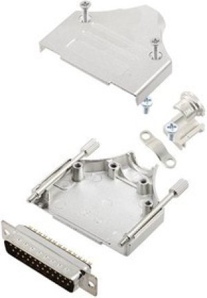 L17MHDM25+L717SDB25P, Разъем D Sub, With Backshell, DB25, Standard, Штекер, MHDM, 25 контакт(-ов), DB, Solder Cup L17MHDM25+L717SDB25P, Разъем D Sub, With Backshell, DB25, Standard, Штекер, MHDM, 25 контакт(-ов), DB, Solder Cup