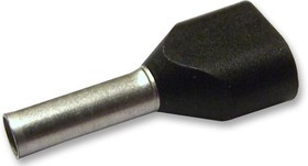TWE1.5-8, FERRULE, INSULATED, TWIN, 1.5MMSQ.,PK100