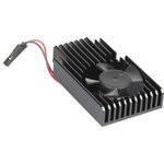 Heatsink w/fan for Raspberry Pi 3B+ [Black], Кулер с радиатором для охлаждения Raspberry Pi 3