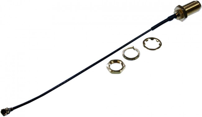 UFL-F/SMA-F-10, кабельная сборка с SMA разъемом 10см