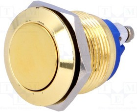 V19-10-G, Переключатель антивандальный, Положения 2, SPST-NO, 2A/36ВDC