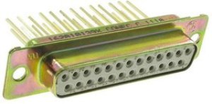 162A10139X, D-Sub Standard Connectors 25P DSUB SKT STRT WIRE WRAP THRU-HOLE