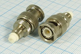 Высокочастотный переходник штекер BNC на гнездо FME; №912 шт BNC-гн FME