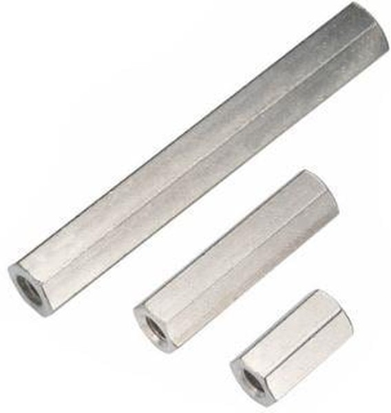 970080354, Стойка, Латунь, M3, Шестигранное Гнездо - Гнездо, 8 мм, 8 мм