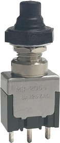 MB2065VA001, PUSHBUTTON SWITCH, SPDT, 6A, 125VAC