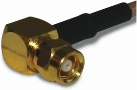 152107, RF Connectors / Coaxial Connectors SMC RA CABLE PLUG RG174 50 OHM GOLD