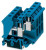 3005235, UK 10-TWIN BU Series Blue Fused DIN Rail Terminal, Double-Level, Screw Termination, Fused