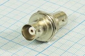 Разъем BNC розетка - разъем BNC розетка,на блок,гайка