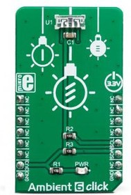 MIKROE-3444, Ambient 6 Click Light Sensor for VEML7700