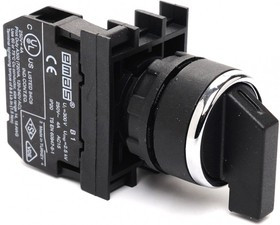 B100S20, Переключатель 0-1, с фиксацией, 1НО, серия B, 250 В AC, 4 А