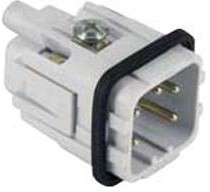 MP004722, Разъем для тяжелых условий, Insert, 4+PE Контактов, Штекер, Винтовой Контакт