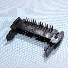 DS1011-24RBSiB7-B, (SCM-24R, IDCC-24MR), Вилка на плату, угловой монтаж 24pin(2х12), шаг 2.54мм