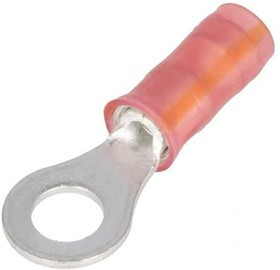 1-320551-3, TERMINAL, RING TONGUE, #8, CRIMP, RED