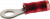 1-320551-3, TERMINAL, RING TONGUE, #8, CRIMP, RED