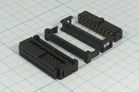 Гнездо IDC на 40 контактов, шаг 1.27x2.54мм, на шлейф; №2959 гн IDC\P1,27x2,54\40HP\ шлейф\\IDC1,27-40F