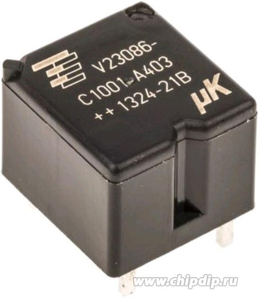 V23086-C1001-A403, Реле электромагнитное, SPDT, Uобмотки 12ВDC, Iконтакт.макс 25А V23086-C1001-A403, Реле электромагнитное, SPDT, Uобмотки 12ВDC, Iконтакт.макс 25А