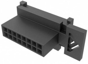 10160855-16GLF, Headers & Wire Housings MinitekPwr 3.0DualRow Plug 16 POSBlack 10160855-16GLF, Headers & Wire Housings MinitekPwr 3.0DualRow Plug 16 POSBlack