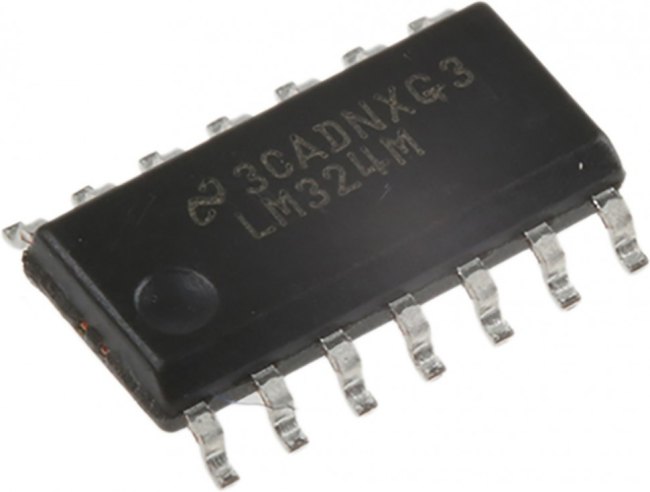 LM324M/NOPB, Счетверенный ОУ общего применения, (0°C...+70°C), [SO-14]