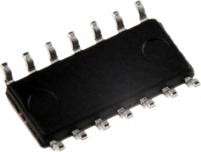LM324M/NOPB, Счетверенный ОУ общего применения, (0°C...+70°C), [SO-14]