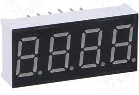 KW4-361ASB, Дисплей: LED, 7-сегментный, 9,2мм, 0,36", II.зн: 4, красный, 2-4мкд KW4-361ASB, Дисплей: LED, 7-сегментный, 9,2мм, 0,36", II.зн: 4, красный, 2-4мкд