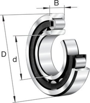 NU1007-XL-M1 35mm I.D Cylindrical Roller Bearing, 62mm O.D